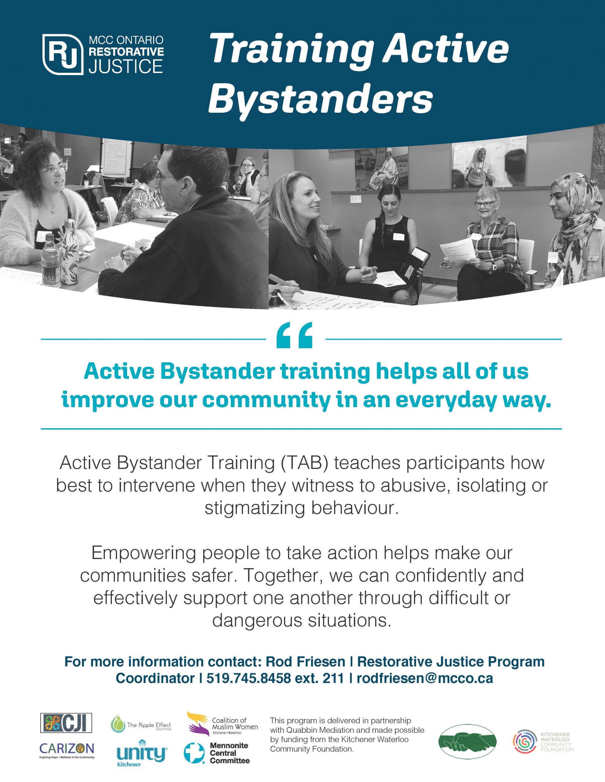 Now Offering: Active Bystander Training (TAB) - Abuse Response & Prevention